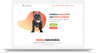 Site de Clínica veterinária para Vets & Pets