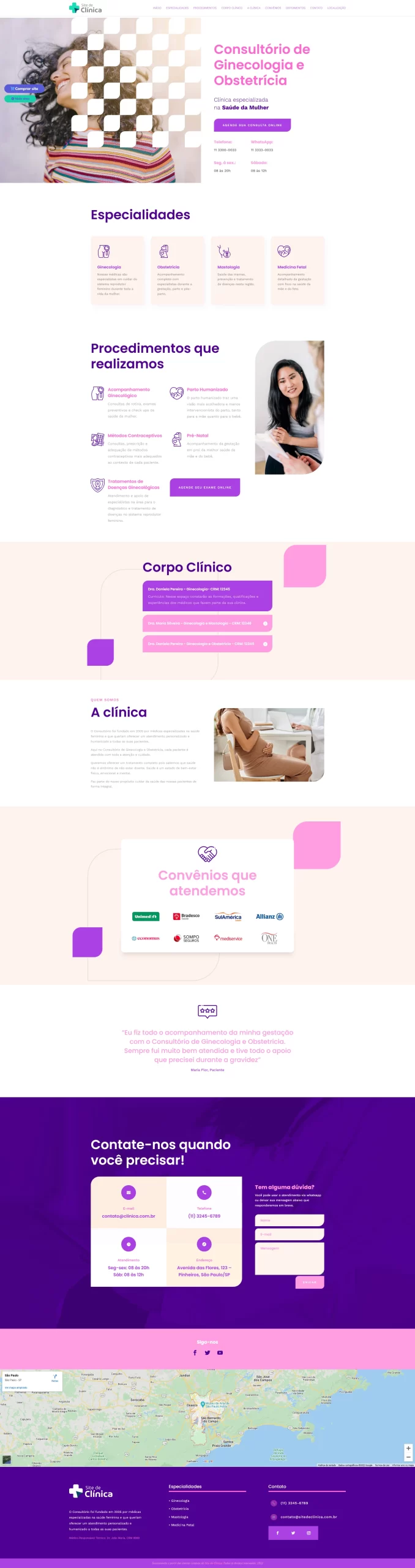 Site de Clínica de Obstetrícia 1