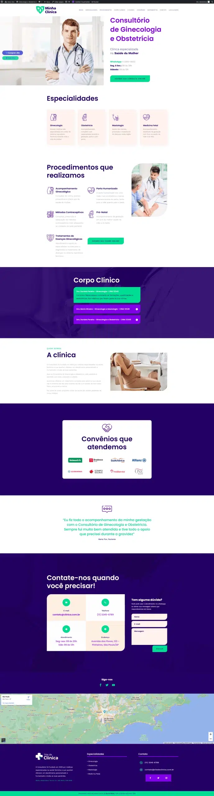 Site de Clínica de Obstetrícia 3