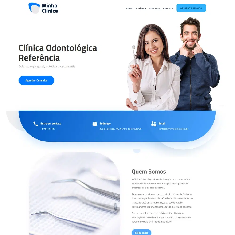 Criação de Site para dentista